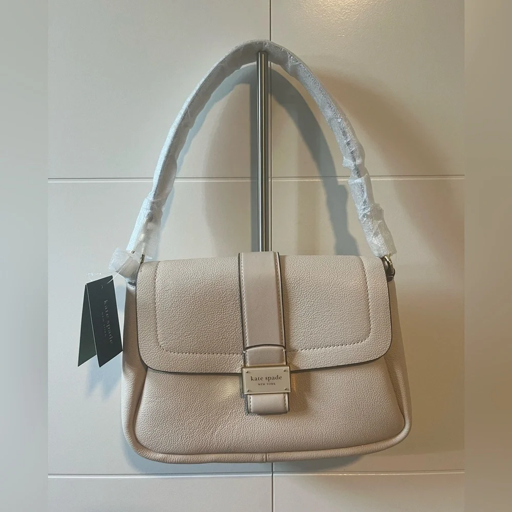 NWT Kate Spade Nouveau Pebbled Leather Flap Bag